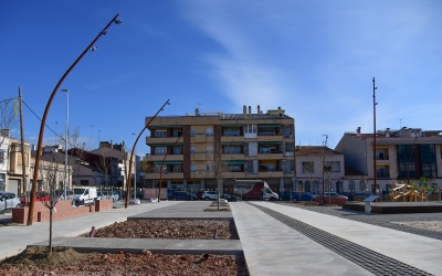 Imatge de les obres de la plaça de l'antic Vapor Cusidó | Roger Benet